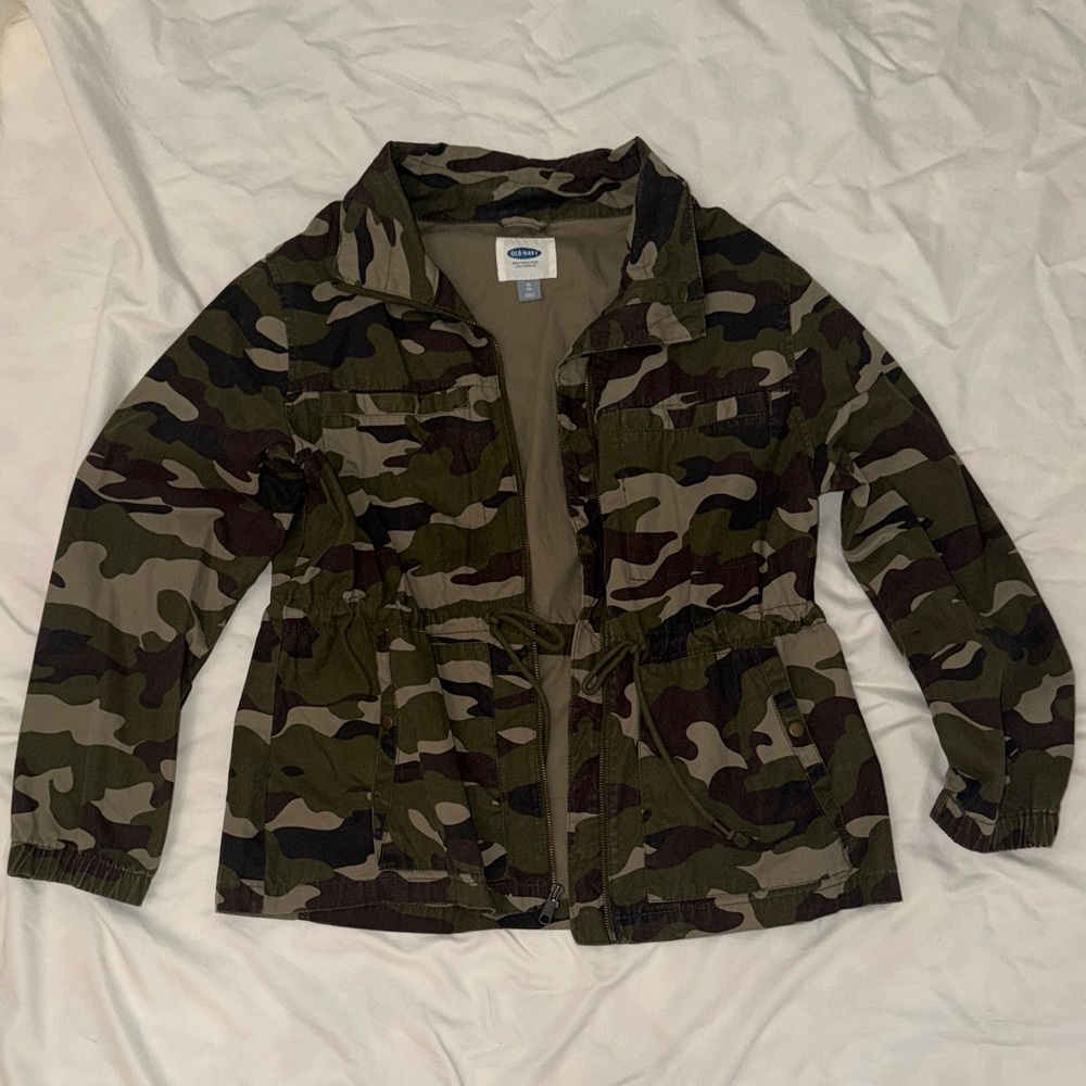 Old Navy Green Camouflage Jacket
